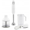 SMEG tyčový mixér HBF03WHEU set - bílá