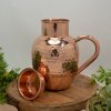 Čistá medená kanvica s viečkom, typ Surai, ± 1500 ml