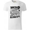 1975 v kocke - Tričko z organickej bavlny - S ( Biela )