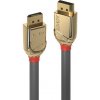 Kábel DisplayPort M/M 3m, 8K@60Hz, DP v1.4, 32.4Gbit/s, sivý, pozl.konektor, Gold Line