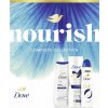 Dove Deeply Nourishing+Essential sada: antiperspirant, 150 ml + sprchový gél, 225 ml + telový balzam, 250 ml