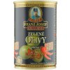 Kaiser Franz Josef Exclusive Zelené olivy plnené pálivou papričkovou pastou v slanom náleve 300 g