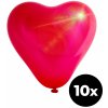 Aga4Kids Latexový balónik Srdce s LED diódou Červený 25 cm