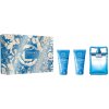 Versace Eau Fraiche Pour Homme toaletná voda 50 ml + balzam po holení 50 ml + sprchový gél 50 ml, darčeková sada pre mužov