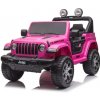 Detské elektrické autíčko Baby Mix Jeep Wrangler Rubicon ružové