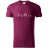 EKG baseball loptička - Tričko z organickej bavlny - 3XL ( Fuchsiová )