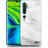 Picasee silikónový čierny obal pre Xiaomi Mi Note 10 (Pro) - White marble