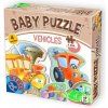 D-TOYS Baby puzzle Dopravní prostředky 4v1 (2-4 dílky)