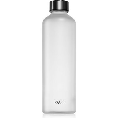 Equa Mismatch sklenená fľaša na vodu farba Velvet Black 750 ml