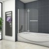 H K Vaňová zástena S22H 120x140 – dvojdielna sklopná, číre sklo