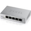ZyXEL GS1200-5HP, 5-port Desktop Gigabit Web Smart switch: 5x Gigabit metal, 4x PoE (802.3at, 30W), PoE Power budget 60W GS1200-5HPv2-EU0101F