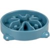 DUVO+ miska pre psy na pomalé jedenie, modrá 300ml - S - 19x19x4cm