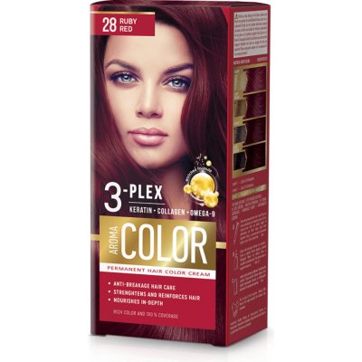 Aroma Color Farba na vlasy rubínovo červená 28