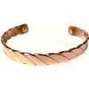 Magnetický medený náramok - vzor č. 5 hladký vrkoč 1ks