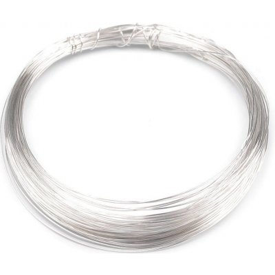 Drôt medený, lakovaný Ø0,3 mm - strieborná svetlá