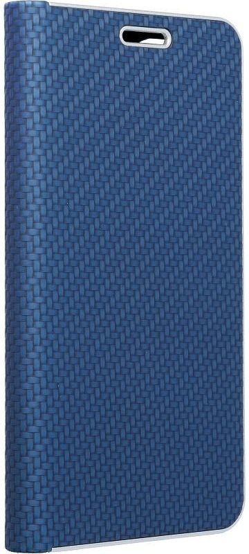 Púzdro Forcell LUNA Book Carbon Huawei P30 Pro modré