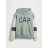 GAP Detská mikina s logom French Terry Zelená XS