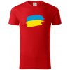 Ukrajina vlajka - Tričko z organickej bavlny - S ( Červená )