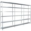 Kovový regál rozširovací Schulte 4544-V 2300x2600x350 mm, 18 políc, nosnosť 1530 kg, pozinkovaný