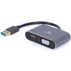 USB 3.0 (M) na HDMI a VGA (F) adaptér Gembird (A-USB3-HDMIVGA-01)