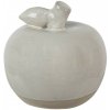 Clayre & Eef Béžová porcelánová dekorácia jablko Apple XS - Ø 6*6 cm - Clayre & Eef