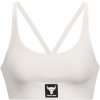 Dámska športová podprsenka s výstužou Under Armour PJT RCK ALL TRAIN CRSBCK BRA W biela 1380181-114 - L