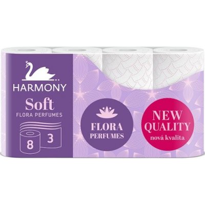 Harmony Soft Flora Perfumes toaletný papier 3 vrstvy 8 ks