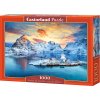 CASTORLAND Puzzle Východ slnka nad Sakrisøy, Lofoty, Nórsko 1000 dielikov