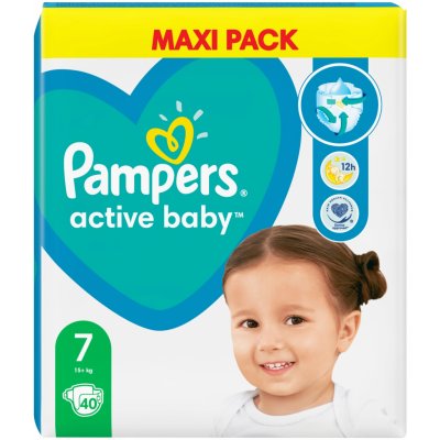 Plienky Pampers Active Baby Veľkosť 7 40 ks