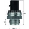 Teplotný spínač ventilátora chladenia MAHLE ORIGINAL TSW 13D (TSW13D)