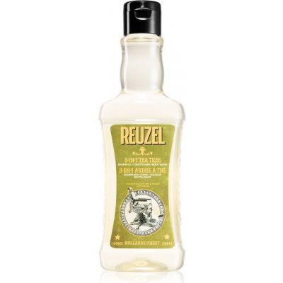 Reuzel Tea Tree 3 v 1 šampón, kondicionér a sprchový gél pre mužov 350 ml