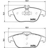 Sada brzdových platničiek kotúčovej brzdy BREMBO P 50 068