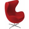 Nábytek PEGAS Křeslo Vejce červený kašmír 24 Premium