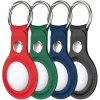 4 x puzdro na Apple Airtag, ochranné puzdro, zasúvacie puzdro, kožený prívesok