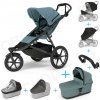 Set 7v1 Thule Urban Glide 3 Mid blue s magnetickou sponou + pláštenka + ochranná sieť + madlo + vanička Mid blue + pláštenka + ochranná sieť na vaničku