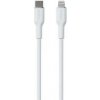 Kábel Puro Soft Lightning/USB-C 12 W, 1,5 m (PUCAPLTUSBCICONWHI) biely