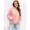 Bledoružová dámska mikina s klokaním vreckom Bolf W02-56