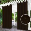 Mondo Italia Záhradný záves do altánku na krúžkoch MIG27 tmavohnedý Hnedá 155x220 cm
