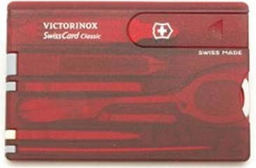 Victorinox SwissCard Classic Ruby Translucent