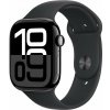 Apple Watch Series 10 46 mm Cellular klavírne čierny hliník s čiernym športovým remienkom S/M MWY33QC/A