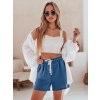 Dámske šortky HOT VIBE Dstreet SY0439 Farba: modrá - svetlo, Veľkosť: M