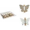 MFP drevené dekoračné štipce, 3,5 cm motýle 6 ks