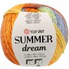 YarnArt Summer Dream 4301 oranžová, modrá a zelená