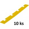 ARTPLAST Lišta F / K Relief dizajn žltá 480 x 51 x 8 mm 10ks