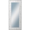 DANTIK - Zrkadlo v rámu, rozmer s rámom 60x140 cm z lišty SAUDEK biela čierne čiary (2512)