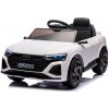 Detské elektrické autíčko Megacar Audi SQ8, kolesá EVA pena,USB, MP3, diaľkové ovládanie, kožená sedačka , 2x35W, 12V 4,5Ah, biela