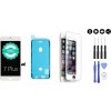 MULTIPACK - Biely LCD displej iPhone 7 Plus + LCD adhesive (lepenie pod displej) + 3D ochranné sklo + sada náradia