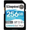 Kingston 256 GB SDXC Canvas Go Plus Gen4 200 MB/s C10 UHS-I U3 V30