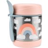 SKIP HOP Spark Style Termoska na jedlo s lyžičkou/vidličkou Dúha 325 ml, 3r+ 9N780510