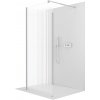 CERANO - Sprchová zástena Walk-in Onyx Corner Round Ľ/P - 8 mm - okrúhla vzpera - chróm, ryhované sklo - 100x140x200 cm